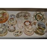 A set of three Royal Worcester plates, Beside the River, etc ,