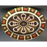 A Royal Crown Derby Imari 1128 pattern oval serving platter,