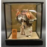 A Japanese model "Samurai Warrior" in original glass case