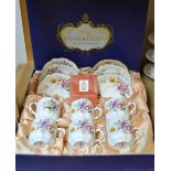 A Royal Crown Derby Posie coffee service (boxed)