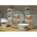 A part Queen Annie tea set;