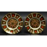 Two Royal Crown Derby 12cm plates,