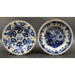 An 18th century Delft plate;