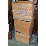 Advertising - a Tate and Lyle cube sugar crate;