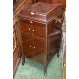 A turn of the century mahogany HMV gramophone cabinet