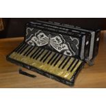 Musical Instruments - a Scandalli accordion, Butterfly Model, pat no. 452062, c.