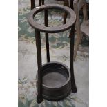 Arts and Crafts brass bound umbrella stand R.