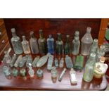 Glass bottles - 19th century and later; Hamilton type codd bottles; poison, beer, James Eadle; S.