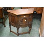 An Old Charm canted hall table.