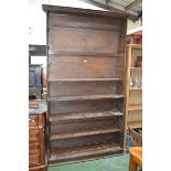 A Victorian two tier pine bookcase