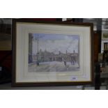 Michael Crawley
Derby railway station 
watercolour,