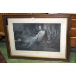 Thomas Mostyn (late 19th century) after, Gethsemane, monochrome lithograph, signed in pencil, AP,