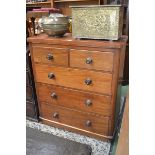A Victorian mahogany chest of drawers, c.