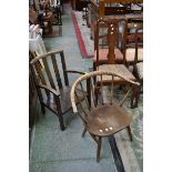 An Ercol spindle back chair,