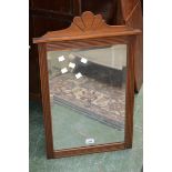 A mahogany framed mirror