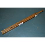 A 19th century 12" boxwood slide rule