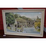 J Cooper Blakeley (20th century), The square Castleton, Derbyshire, signed, dated, watercolour,