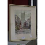 Michael Crawley
Irongate Derby  
watercolour, signed and framed.