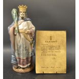 A Lladro figure of a king, limited edition no 64/2000, with certificate.