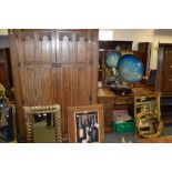 A mid 20th century Crown Ay oak bedroom suite comprising;  dressing table,