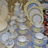 Ceramics - Royal Doulton Sarmina pattern part tea service;