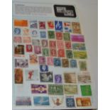 Stamps - a schoolboy collection, stamps of the world,