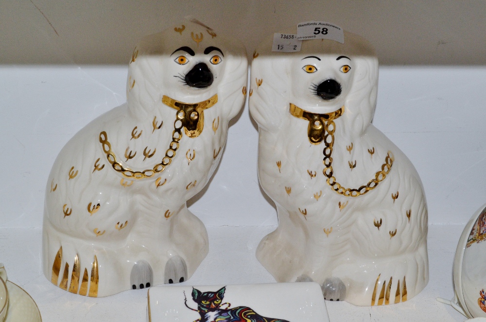 A pair of Beswick Mantel Dogs