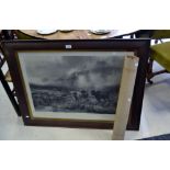 Louis R Hunt,
Highland Cows,
framed etching, signed in pencil to margin,