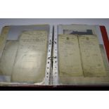 Ephemera - early 20th century invoices, for tailors, wheel wrights, blacksmith, seed merchants,