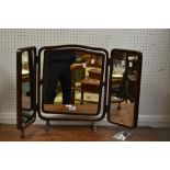 An early 20th century  dressing table mirror