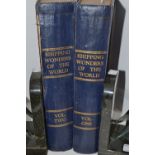 Books- Shipping Wonders of the World, Amalgamated Press -37, 1936. 2 volumes. 28x21cm.