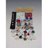 Buttons - a set of three large ceramic buttons,