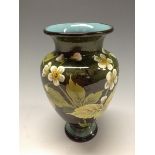 A Doulton Lambeth Impasto inverted baluster vase,