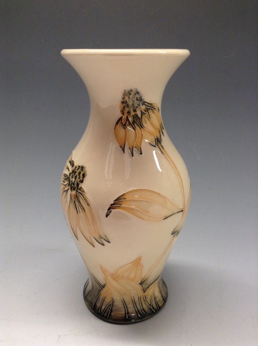 A contemporary Moorcroft  Cornflower baluster vase,