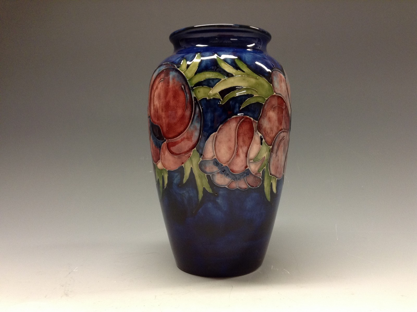 A Moorcroft  Clematis pattern ovoid vase,