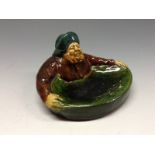 An Art Pottery Fisherman pin dish,