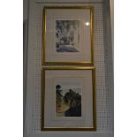 Rob Pieny (20th century) by and after, a pair Portmerion and Beach path, signed colour prints,