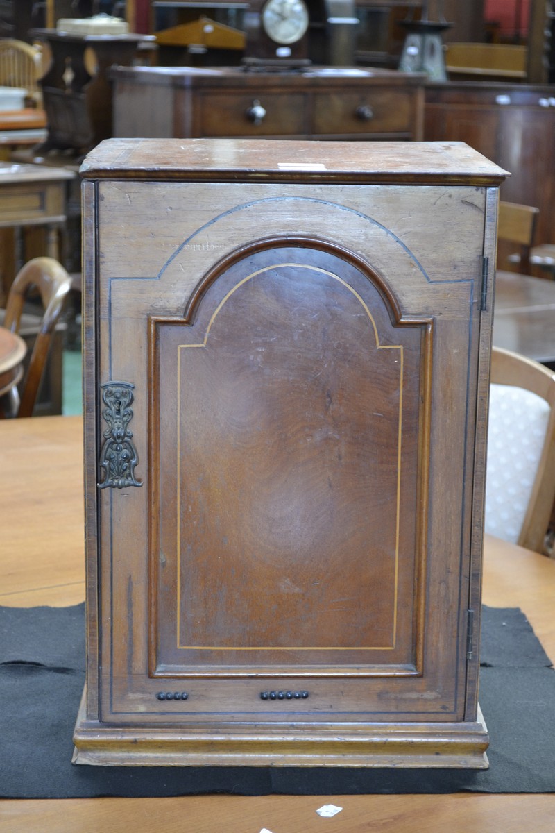 A Sheraton Revival mahogany desk-top office cabinet,