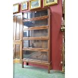 A tall Globe Wernicke type mahogany bookcase