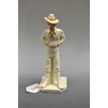 A Royal Worcester figure, of  a Yankee, modelled by James Hadley,