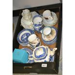 Ceramics - Old Willow tea ware, Hammersely, Victorian tea ware, Royal Doulton mug,