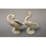 A Lladro model of a swan,