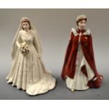 A Royal Worcester Figure, Her Majesty Queen Elizabeth II & H.R.