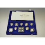 Coins, Great Britain, Royal Mint, Silver Proof Set, Millennium 2000, including Maundy,