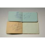 Autographs, early 20th century family album; later small album with family,