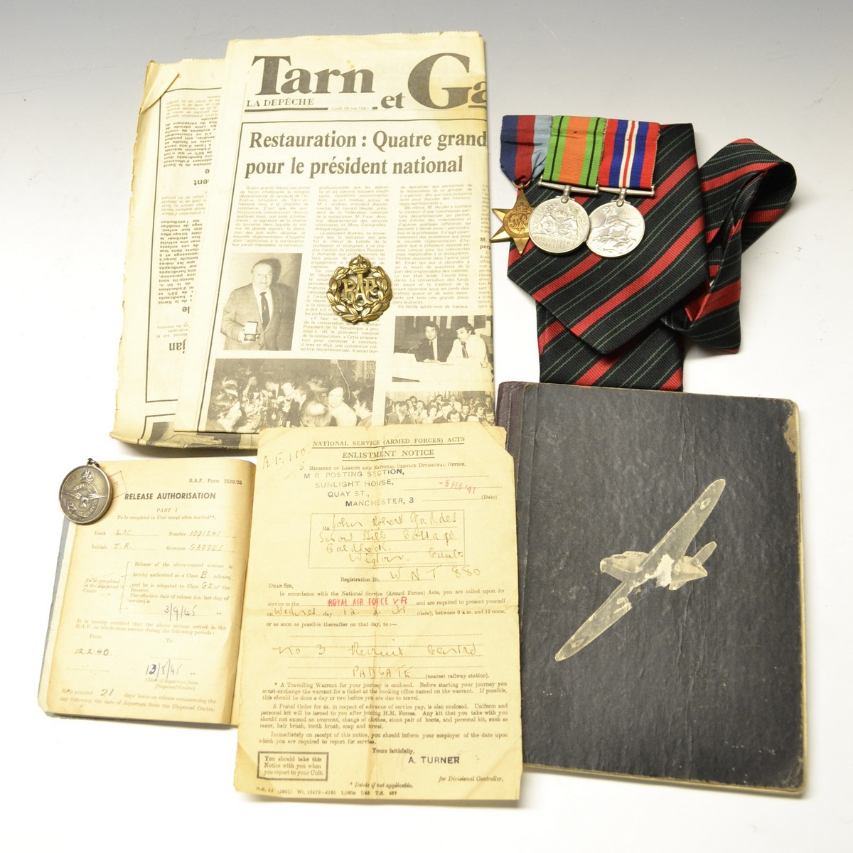 Medals, World War Two, Special Operations Executive, 1939/45, Defence, War, attributed to John R.