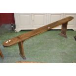 An elm country kitchen bench.