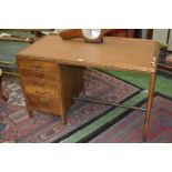 An oak office desk circa 1940