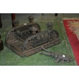 A Victorian cast iron boot scraper,