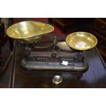 A set of Victorian kitchen scales, Webb and Co, Birmingham,